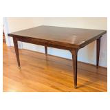DR  - Rectangular Wood Dining Table with Fluted Legs