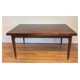 DR  - Rectangular Wood Dining Table with Fluted Legs