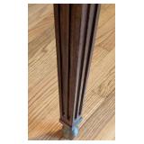 DR  - Rectangular Wood Dining Table with Fluted Legs