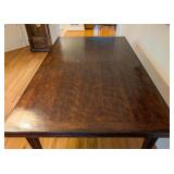 DR  - Rectangular Wood Dining Table with Fluted Legs