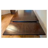 DR  - Rectangular Wood Dining Table with Fluted Legs