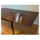 DR  - Rectangular Wood Dining Table with Fluted Legs
