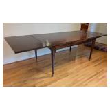 DR  - Rectangular Wood Dining Table with Fluted Legs