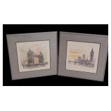 MB - Set of 2 Framed Prints by Onnik Karanfilian London Landmarks