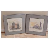 MB - Set of 2 Framed Prints by Onnik Karanfilian London Landmarks
