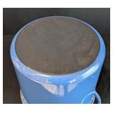 K - Le Creuset Blue Enamel Stock Pot with Lid