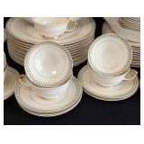 DR - Vintage Pope-Gosser Linda China Dinnerware Set with 12 Dinner Plates and Accessories