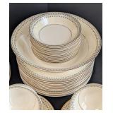 DR - Vintage Pope-Gosser Linda China Dinnerware Set with 12 Dinner Plates and Accessories