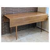 LR - Mid-Century Wooden Drop Leaf Dining Table