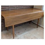 LR - Mid-Century Wooden Drop Leaf Dining Table