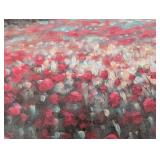 LR - Framed Landscape Artwork with Poppies and Tuscan House