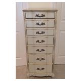 MB - Permacraft Vintage French Provincial Tall Lingerie Chest with 7 Drawers