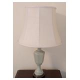 MB - 31-Inch Ceramic Table Lamp with Fabric Shade