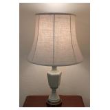 MB - 31-Inch Ceramic Table Lamp with Fabric Shade