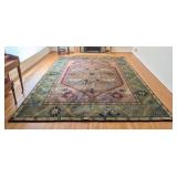 LR - Pottery Barn Amrita Area Rug with Geometric Floral Pattern