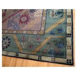 LR - Pottery Barn Amrita Area Rug with Geometric Floral Pattern