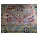 LR - Pottery Barn Amrita Area Rug with Geometric Floral Pattern