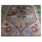 LR - Pottery Barn Amrita Area Rug with Geometric Floral Pattern