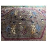 LR - Pottery Barn Amrita Area Rug with Geometric Floral Pattern