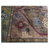 LR - Pottery Barn Amrita Area Rug with Geometric Floral Pattern