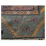 LR - Pottery Barn Amrita Area Rug with Geometric Floral Pattern