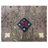 LR - Pottery Barn Amrita Area Rug with Geometric Floral Pattern