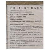 LR - Pottery Barn Amrita Area Rug with Geometric Floral Pattern