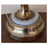 LR - Adjustable Brass Desk Lamp with Shade, 18 Inch High