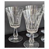 K - Set of 8 Waterford Florence Crystal Wine Glasses