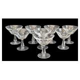 K - Set of 8 Waterford Florence Crystal Cocktail Glasses