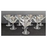 K - Set of 8 Waterford Florence Crystal Cocktail Glasses