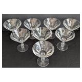 K - Set of 8 Waterford Florence Crystal Cocktail Glasses