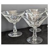 K - Set of 8 Waterford Florence Crystal Cocktail Glasses
