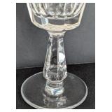 K - Set of 8 Waterford Florence Crystal Goblets, 6 Inch