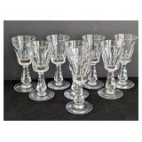 K - Set of 8 Waterford Florence Crystal Glasses