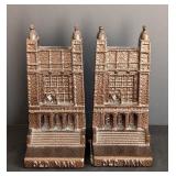 LR - Pair of Mankato State Limited Edition Cast Iron Bookends