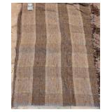 LR - Twin Size Beige Wool Vintage Bedspread by Tapestries Ireland Limited