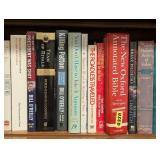 O - Large Mixed Book Collection including Dictionaries, Novels, Biographies, and Reference