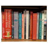 O - Large Mixed Book Collection including Dictionaries, Novels, Biographies, and Reference