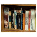 O - Large Mixed Book Collection including Dictionaries, Novels, Biographies, and Reference