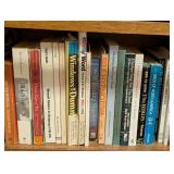 O - Large Mixed Book Collection including Dictionaries, Novels, Biographies, and Reference