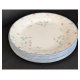 DR - Corelle Incomplete Dinnerware Set with 6 Dinner Plates Floral Pattern