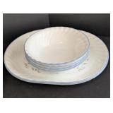 DR - Corelle Incomplete Dinnerware Set with 6 Dinner Plates Floral Pattern