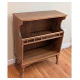 LR - Vintage Wooden Two-Shelf Side Shelf with Spindle Rail