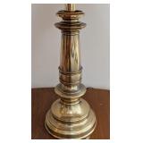 MB - Stiffel Brass Table Lamp with Pleated Shade