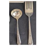 K - Tudor Plate Oneida Community Vintage Silverplate Flatware Set with 6 Forks and 6 Butter Knives