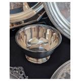 LR - Collection of 11 Silverplate Serving Trays, Bowls, and Tableware