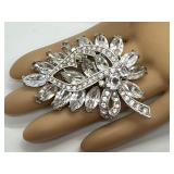 Vintage Eisenberg Ice Rhinestone Brooch