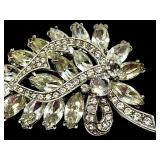 Vintage Eisenberg Ice Rhinestone Brooch