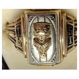 Herff Jones 10K Gold Vintage School Ring Size 12